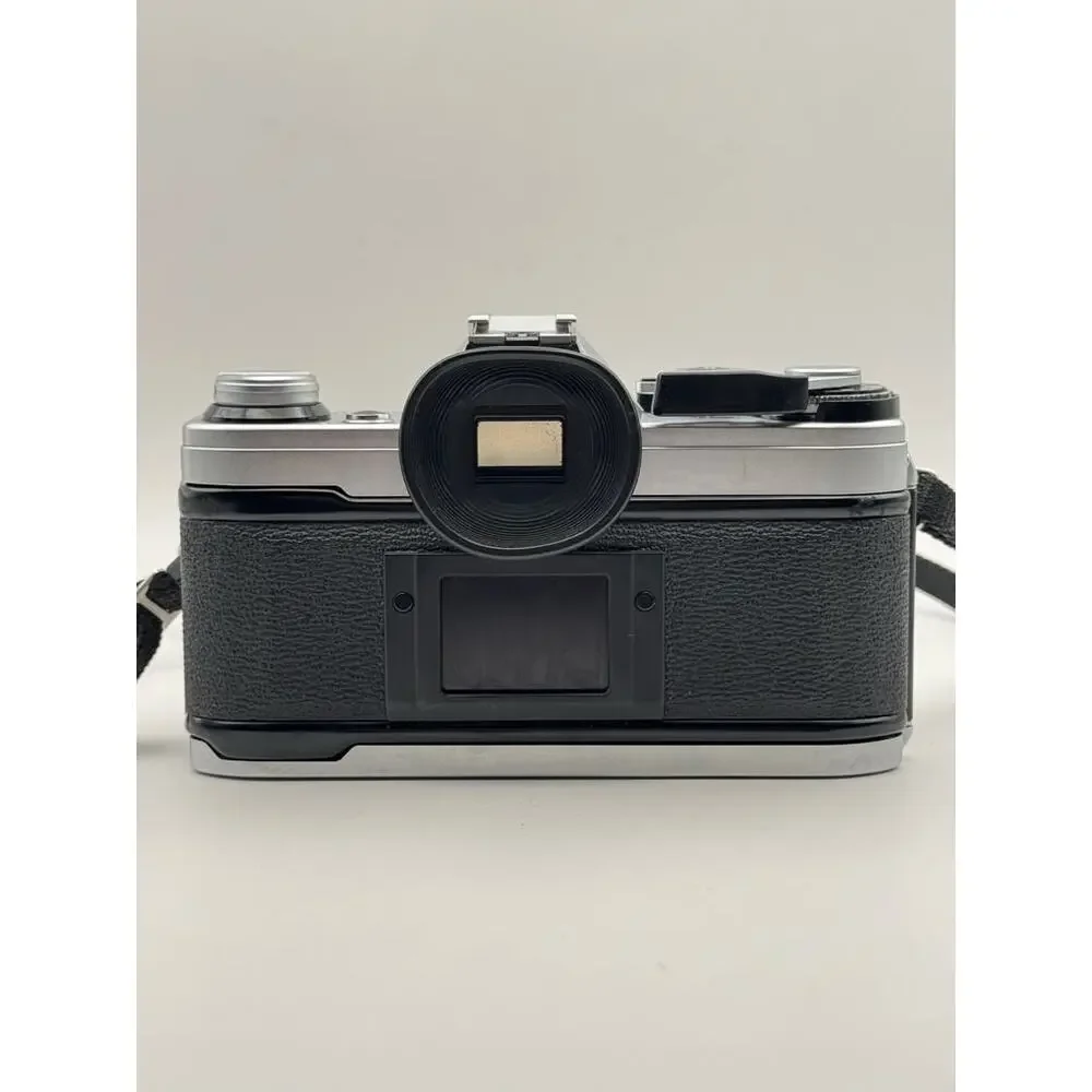 Canon AE-1 35mm SLR Film Camera FD 50mm f/1.4 Lens Silver Black Vintage Untested